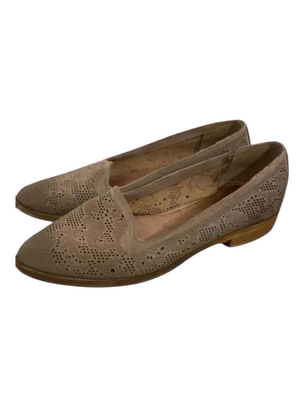 Donna Piu Women’s Leather Tan Slip On Loafers Flats